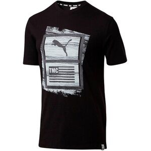 Puma x TMC Hussle Tee Men's Black Graphic T-shirt Size XL